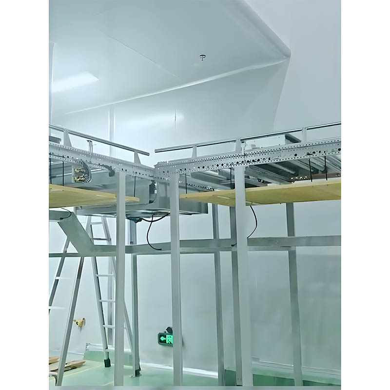 How do stackers achieve accurate alignment of shelves in narrow-aisle warehouses using high-precision positioning systems?