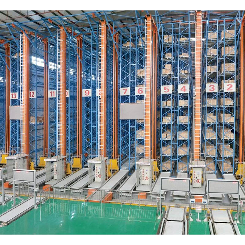 For a three-dimensional warehousing logistics system, how can we design an efficient goods inbound and outbound process to reduce time consumption?